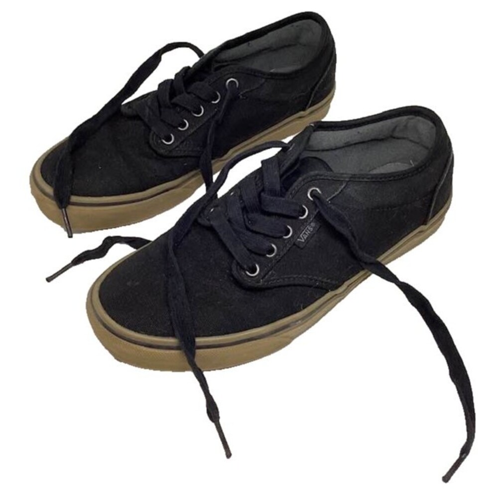 Vans Men’s Size 9 Triple Black Classic Low Canvas Sneakers Skateboard Shoes